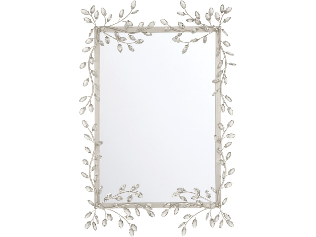 Forget-Me-Not Silver Rectangular Mirror