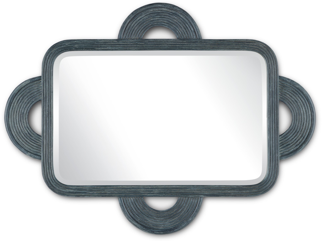 Santos Vintage Navy Rectangular Mirror
