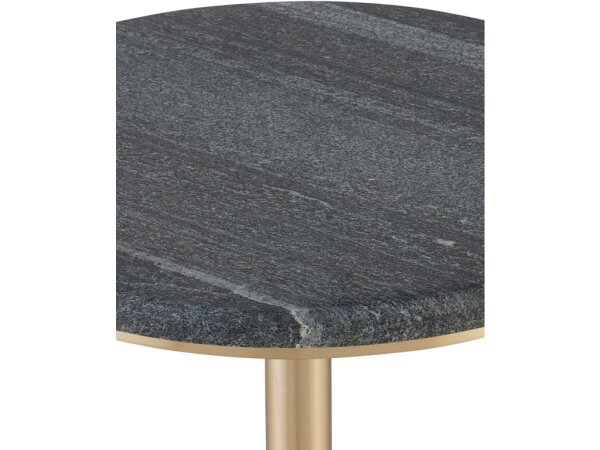 Miles Black Marble Accent Table - Image 2