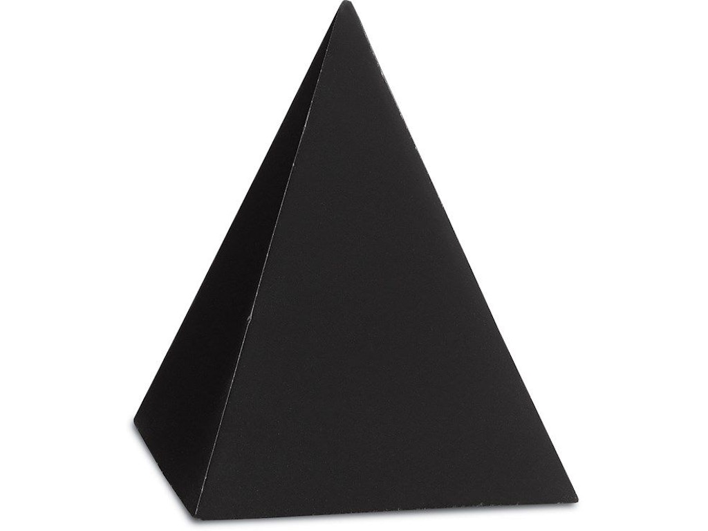 Black Small Concrete Pyramid