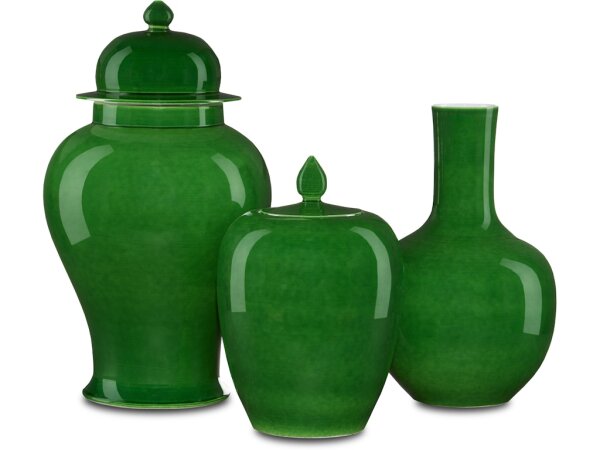 Imperial Green Long Neck Vase - Image 2
