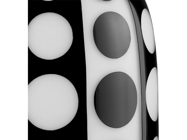 Cicero Medium Black and White Vase - Image 3