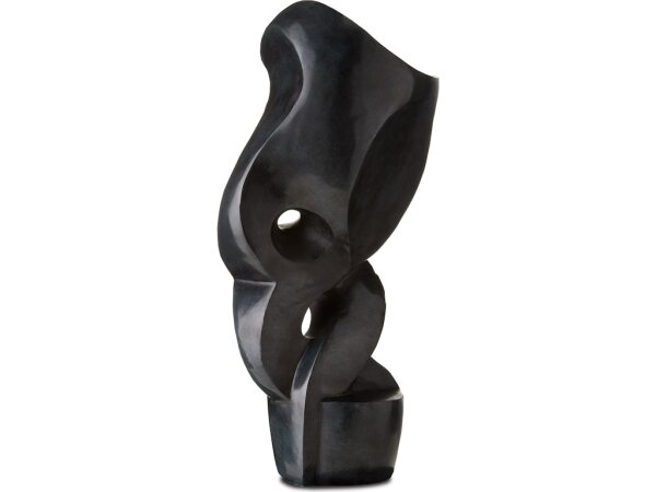 Roland Black Marble Abstract Sculpture - Image 4