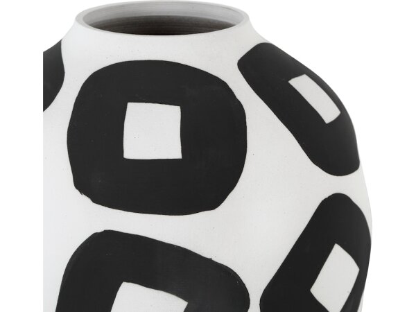 Pagliacci Small Black and White Vase - Image 3