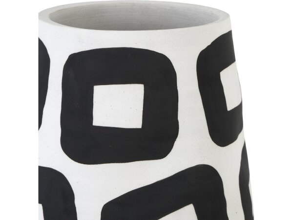 Pagliacci Large Black and White Vase - Image 3