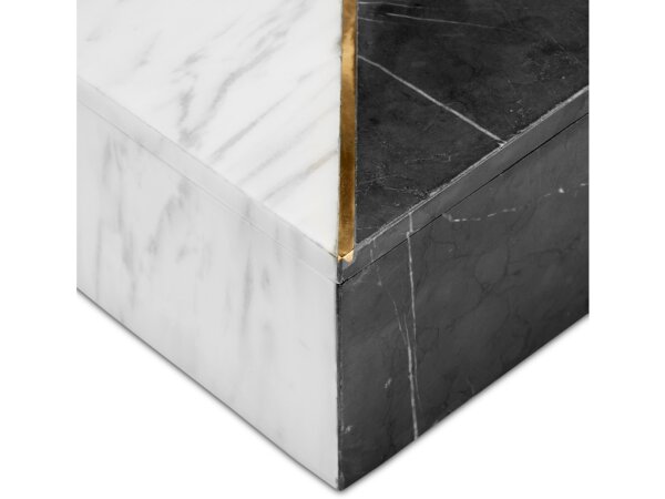 Deena Black and White Marble Box - Image 3