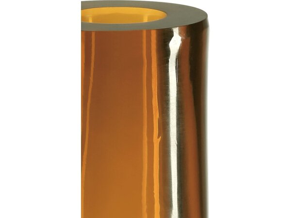 Amber and Gold Peking Long Neck Vase - Image 3