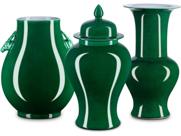 Imperial Green Corolla Vase - Image 3