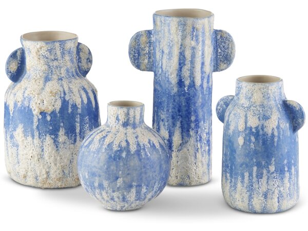 Paros Blue Vase Set of 4