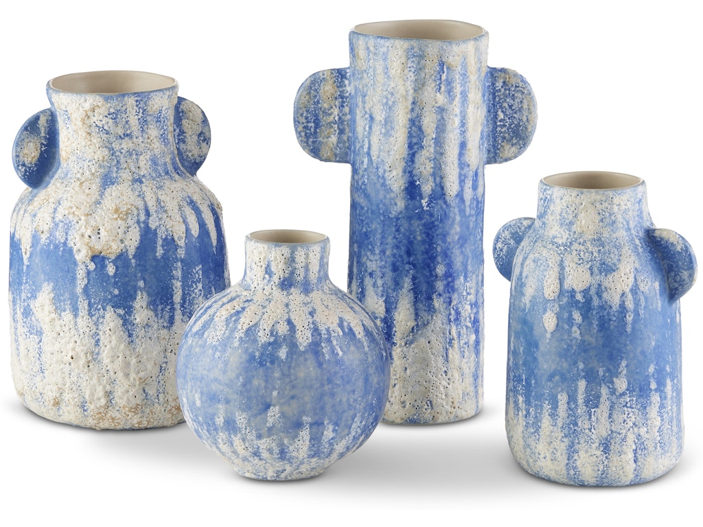 Paros Blue Vase Set of 4
