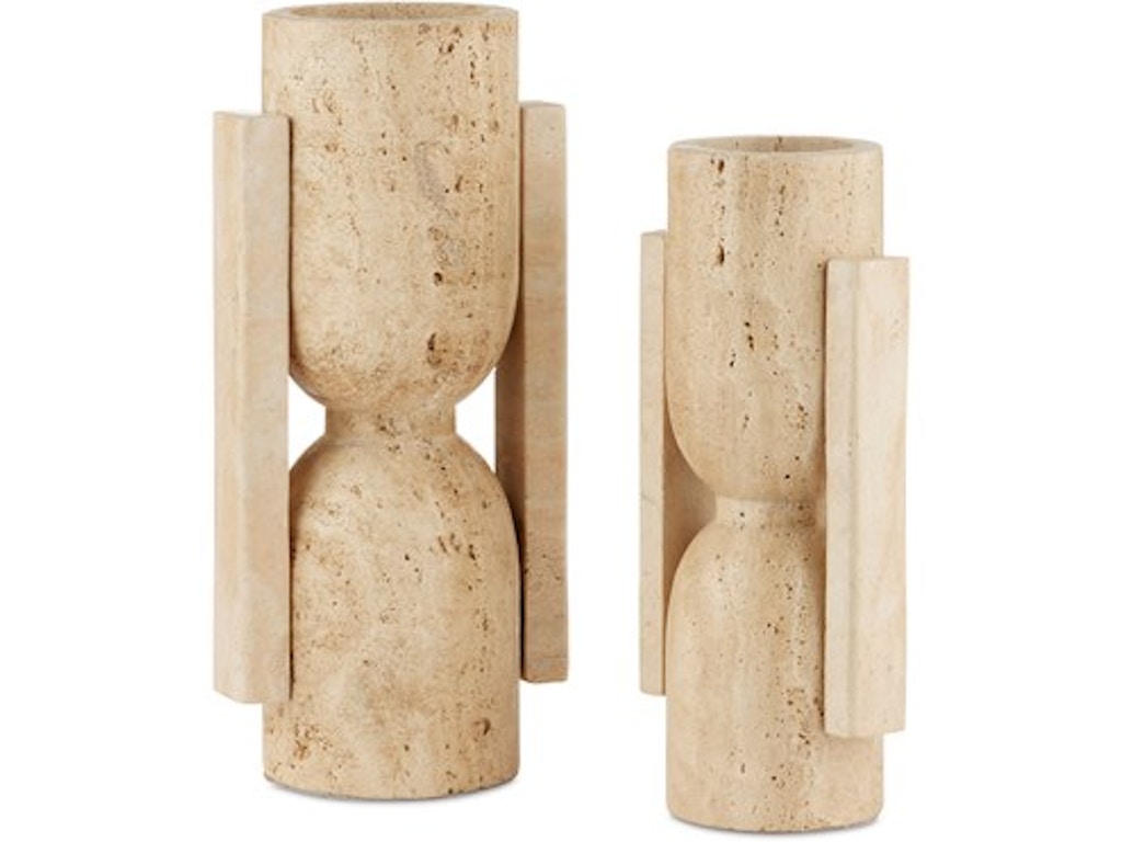 Stone Vase, Face to Face Set of 2