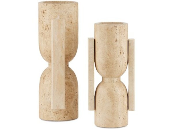 Stone Vase, Face to Face Set of 2 - Image 2