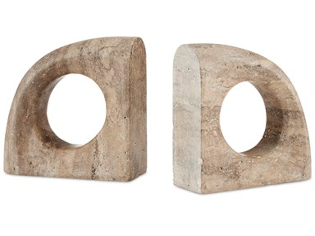 Russo Travertine Object Set of 2