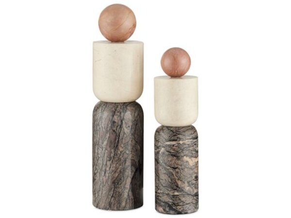 Moreno Marble Objects Set of 2