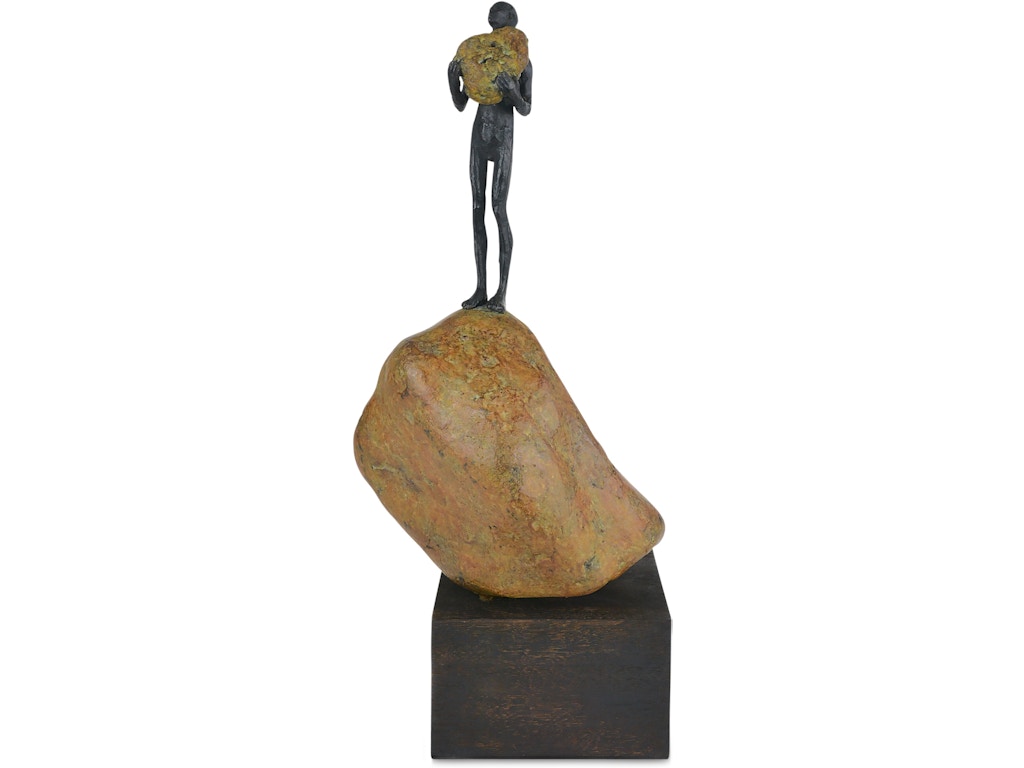 Man on Rock Medium Bronze