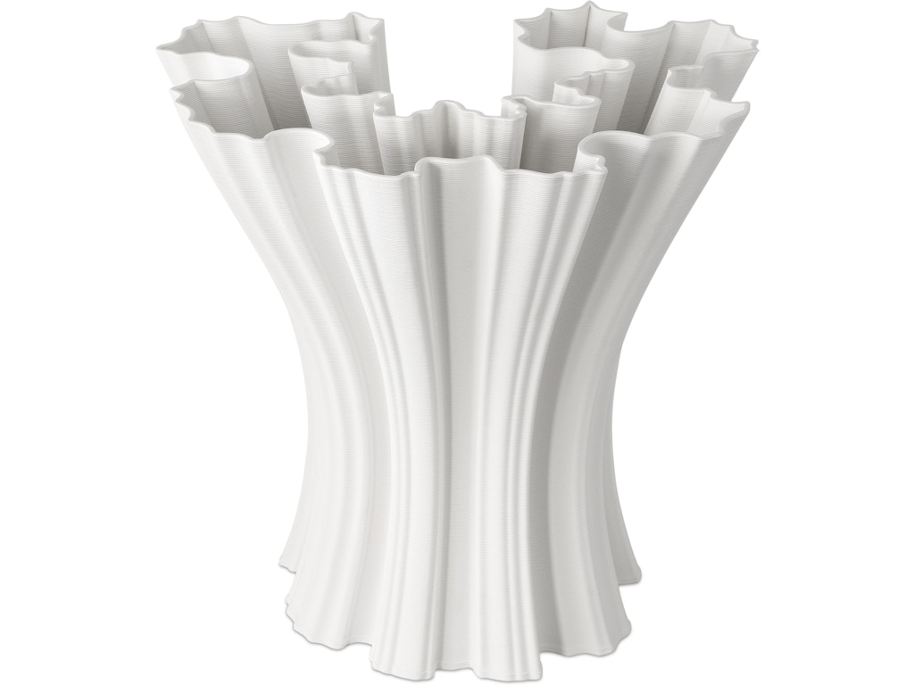 Godet White Vase