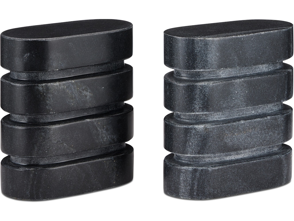 Bheslana Marble Black Object Set of 2