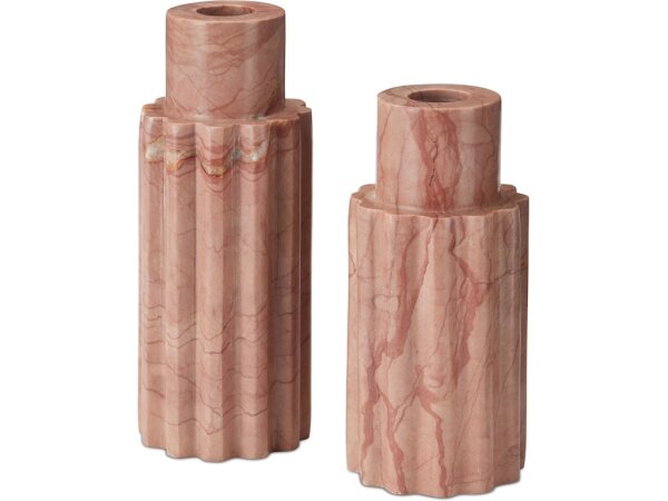 Penrose Pink Candle Holder Set of 2