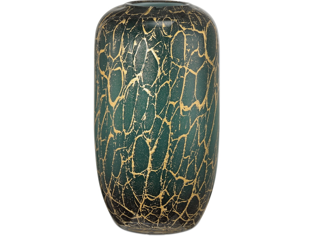 Vitry Green and Gold Vase