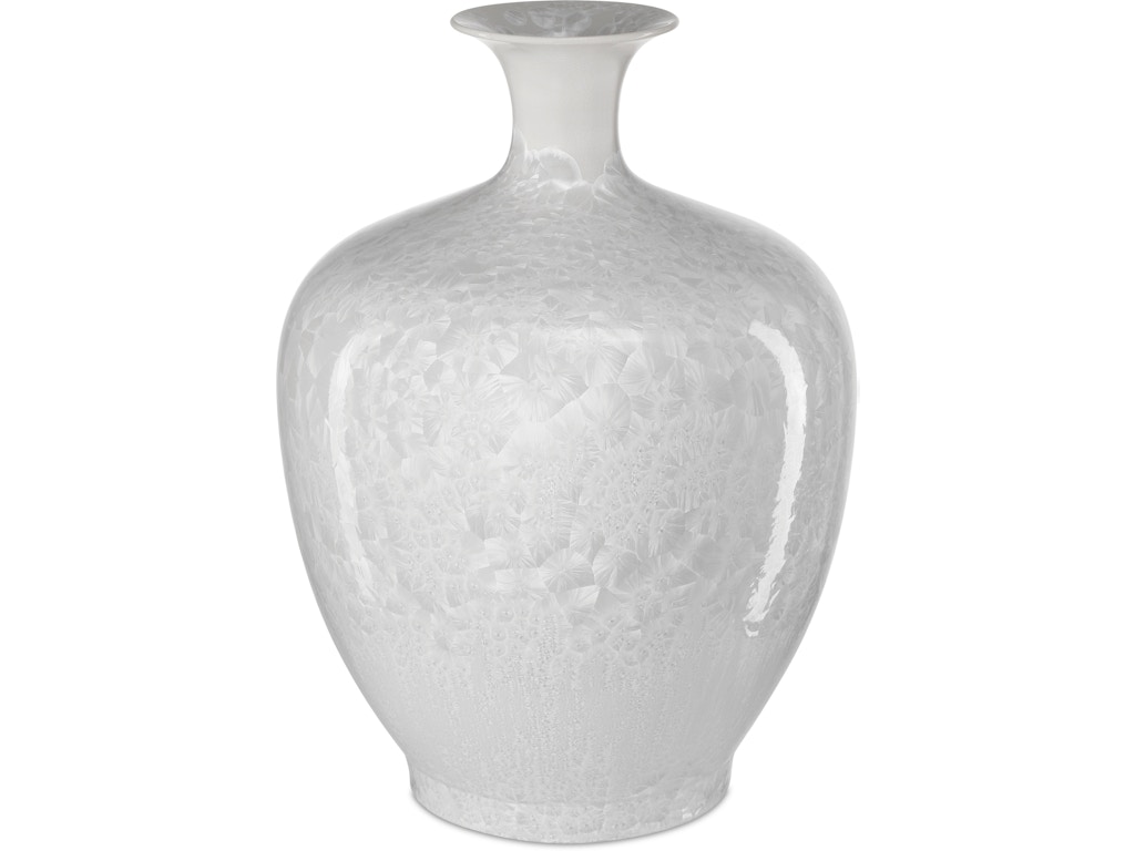 Crystalline White Vase