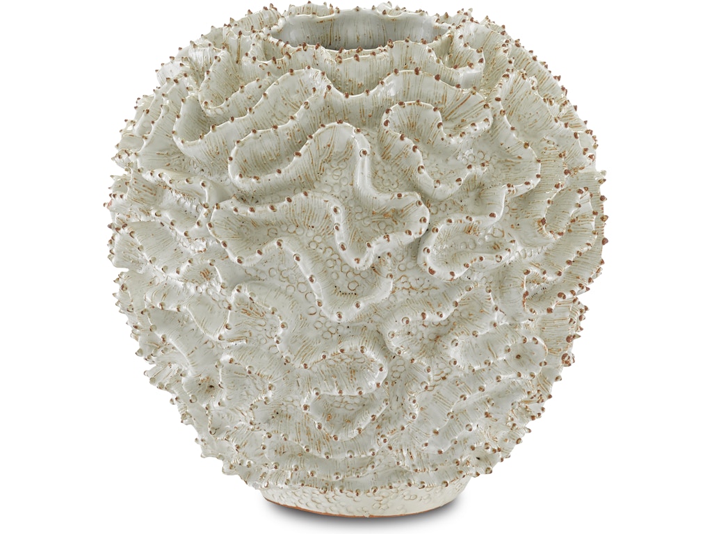Swirl Small White Vase