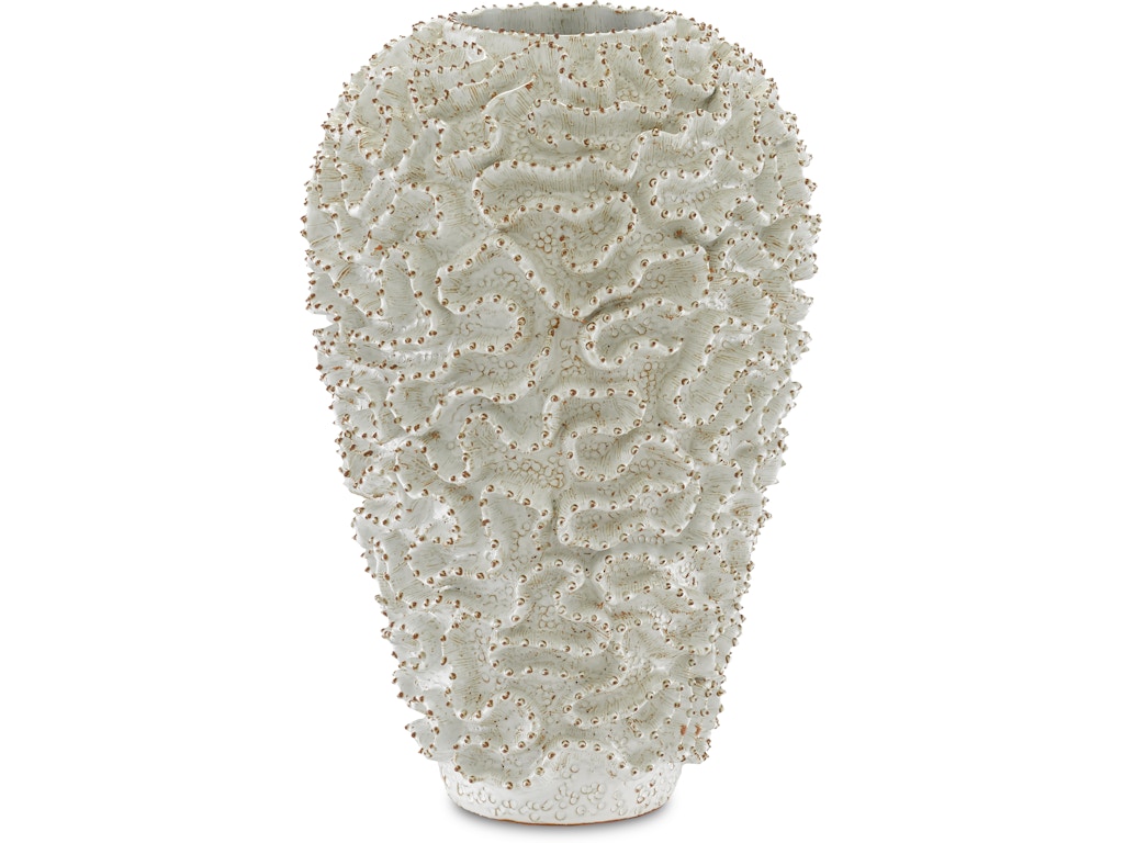 Swirl Large White Vase