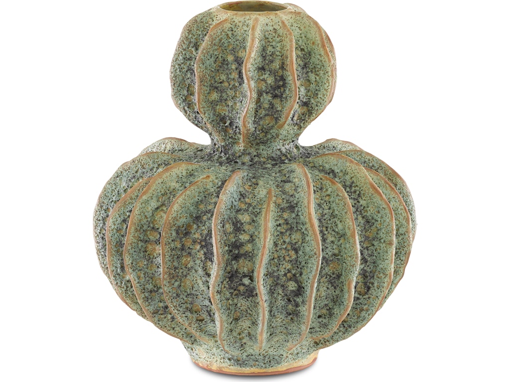 Sunken Boat Double Gourd Green Vase