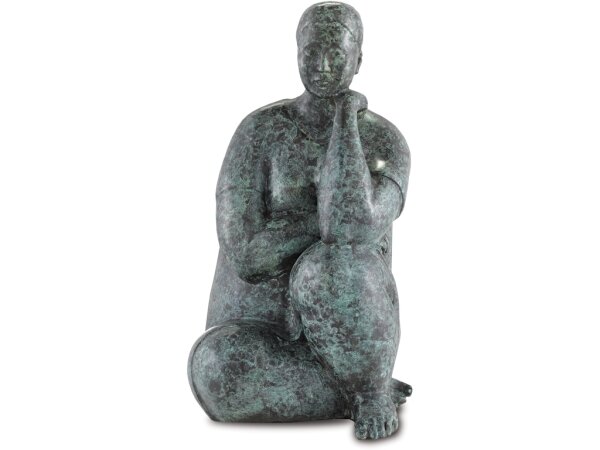 Lady Meditating Bronze
