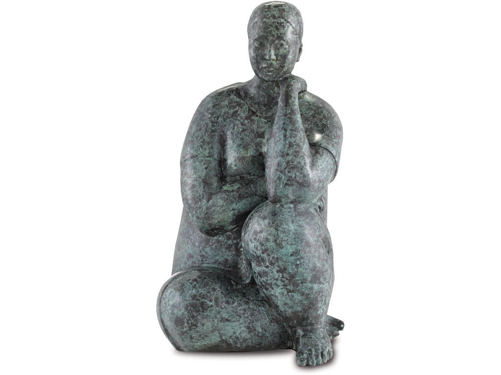 Lady Meditating Bronze