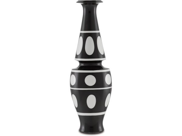 De Luca Black and White Vase