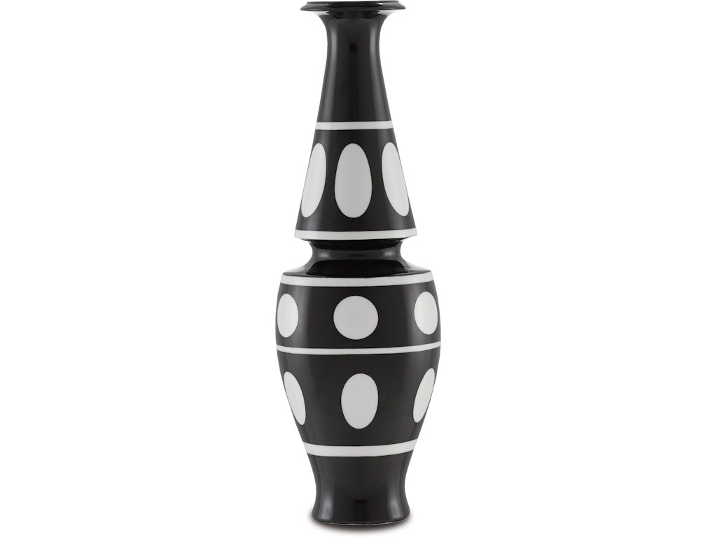 De Luca Black and White Vase