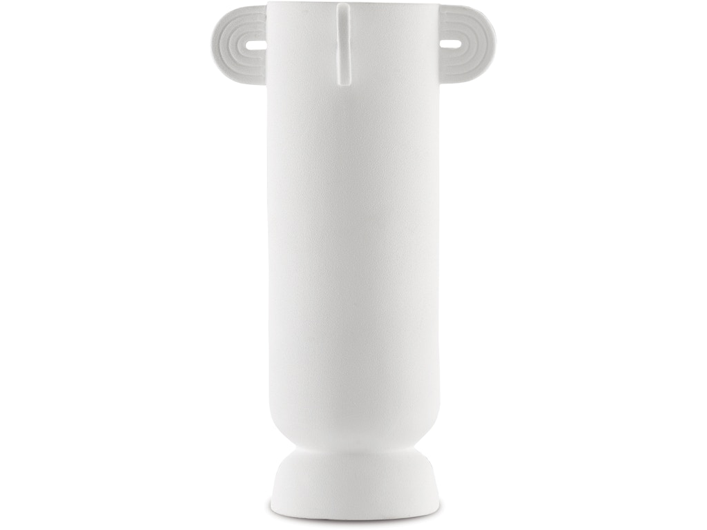 Happy 40 Tube White Vase