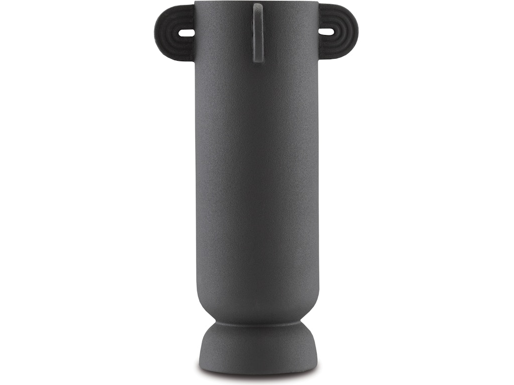 Happy 40 Tube Black Vase