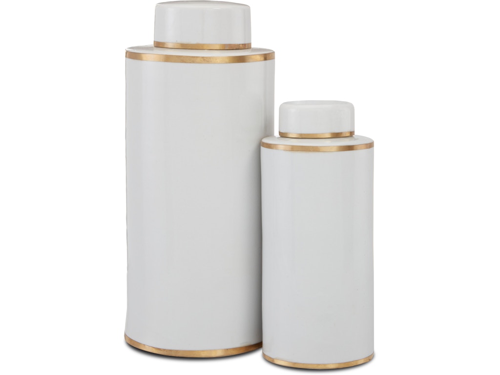 Ivory Tea Canister Set of 2