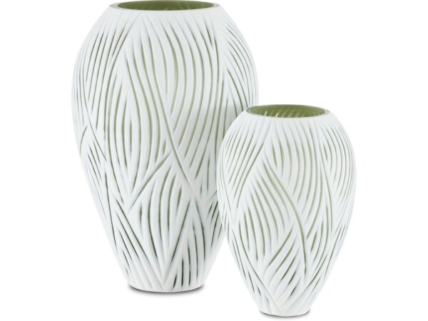 Patta White Vase Set of 2