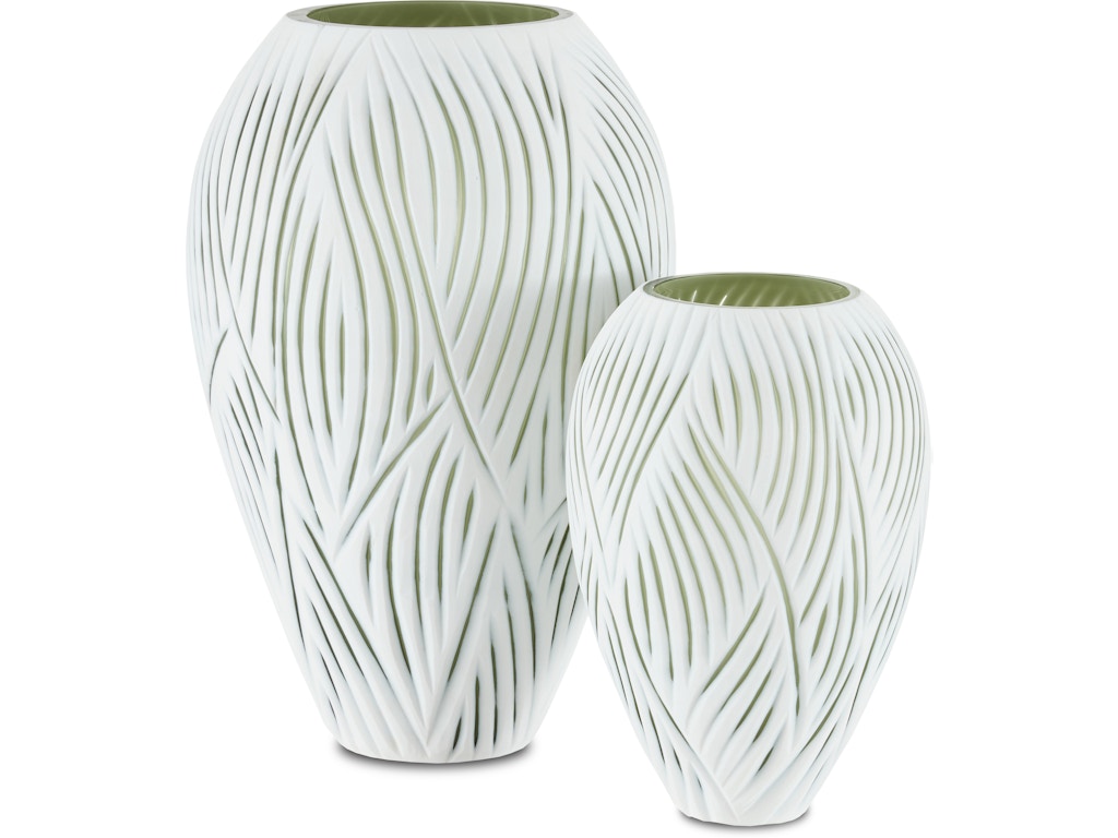 Patta White Vase Set of 2