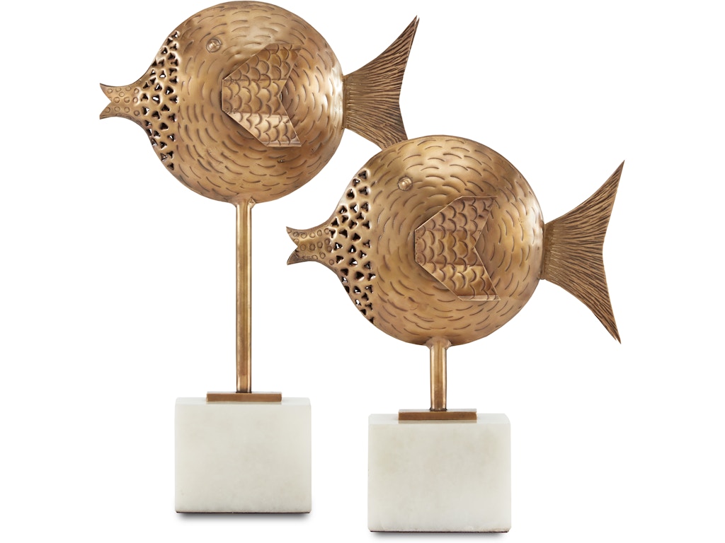 Cici Brass Fish Set of 2
