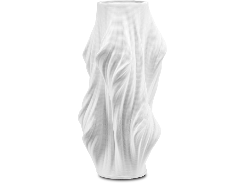Yin Large White Vase