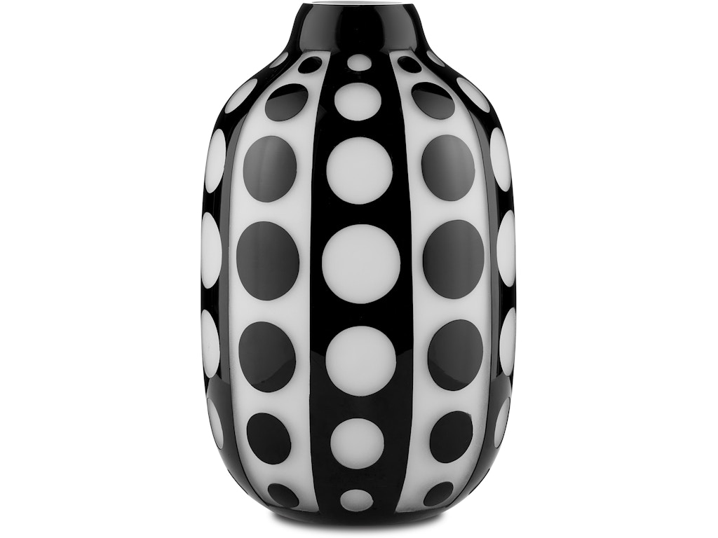 Cicero Medium Black and White Vase
