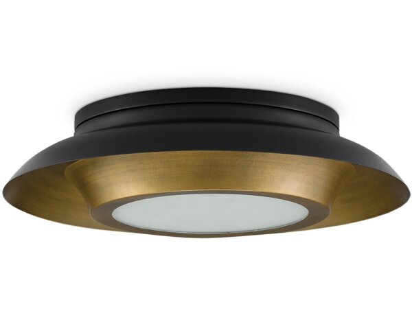 Metaphor Black and Brass Flush Mount - Image 4