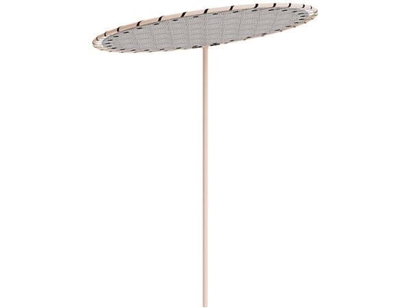 60" Round Sunshade Clear Lace - Image 3