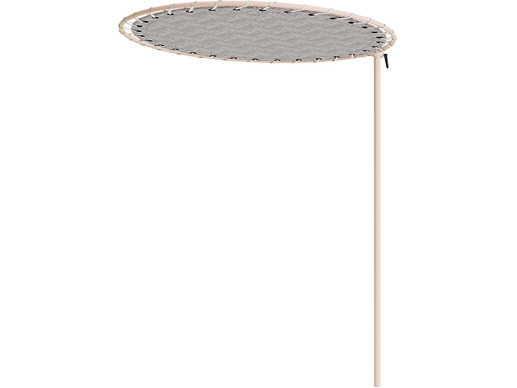 1390-9605-w-1 60" Round Sunshade White Lace - Image 1