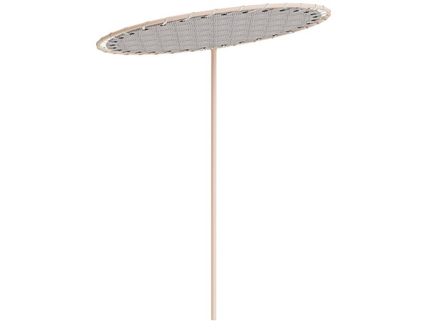 60" Round Sunshade White Lace - Image 3