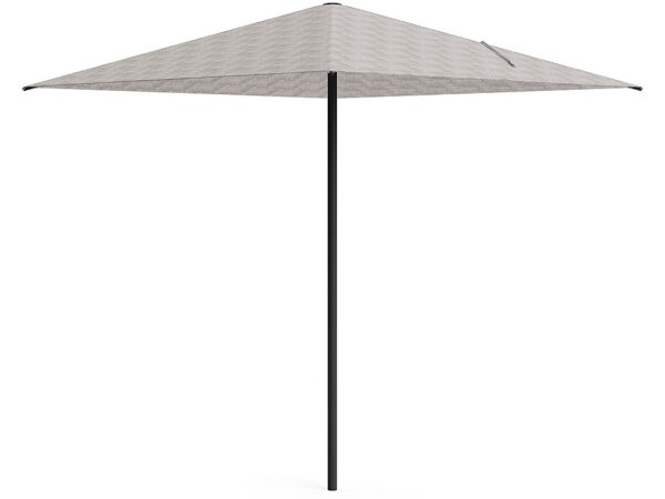 7' Square Umbrella - Textured Pewter - Image 4