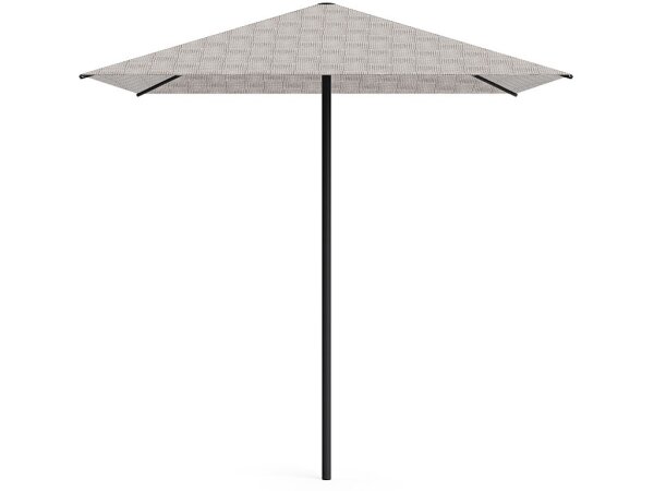 7' Square Umbrella - Textured Pewter - Image 5