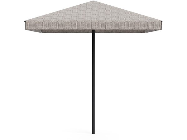 7' Square Umbrella with Valance - Textured Pewter - Image 5