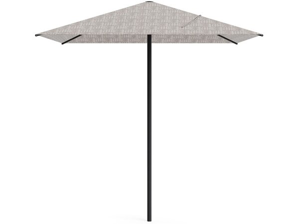 8' Square Umbrella - Textured Pewter - Image 3