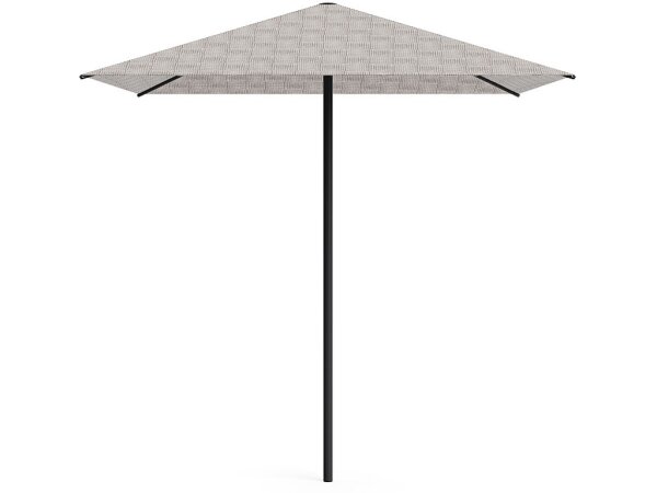 8' Square Umbrella - Textured Pewter - Image 5