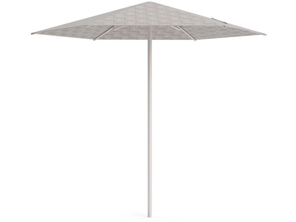 9' Hexagon Umbrella - Dove - Image 4