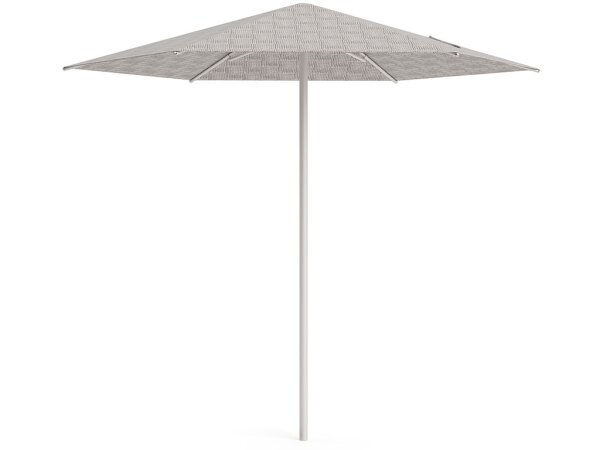 10' Hexagon Umbrella - Dove - Image 4